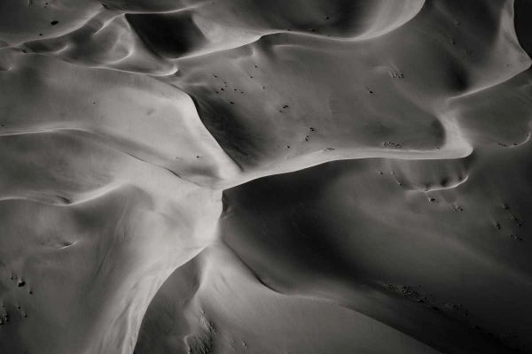 Namibia, Namib-Naukluft NP Aerial of sand dunes
